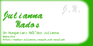 julianna mados business card